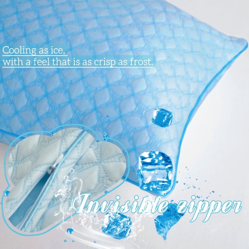 ZC25075 PE Cooling Jacquard Breathable Zipper Pillow Protector Cover