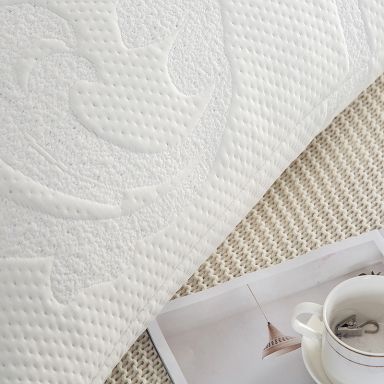 SILVER ION TREATMENT JACQUARD PILLOW PROTECTOR