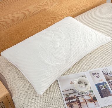 SILVER ION TREATMENT JACQUARD PILLOW PROTECTOR