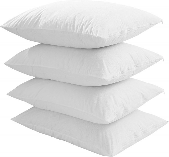 MICROFIBER PILLOW PROTECTOR WITH ZIPPER MICROFIBER PILLOW PROTECTOR WITH ZIPPER