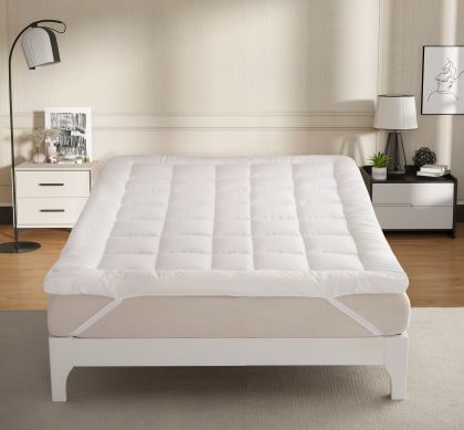 ZC24007 Super Soft Strong Elastic Polyester Microfiber Mattress Topper ZC24007 Super Soft Strong Elastic Polyester Microfiber Mattress Topper