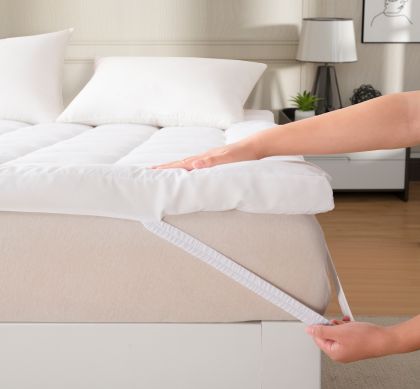 ZC24007 Super Soft Strong Elastic Polyester Microfiber Mattress Topper ZC24007 Super Soft Strong Elastic Polyester Microfiber Mattress Topper