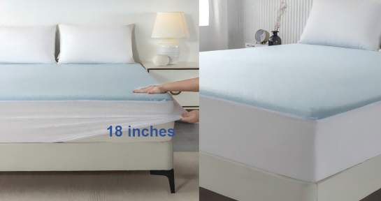 ZC24004 Cooling Premium Jacquard Waterproof Mattress Protector/Cover/Pad ZC24004 Cooling Premium Jacquard Waterproof Mattress Protector/Cover/Pad