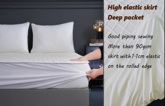 ZC24010 Ultra Soft Premium Cotton Jacquard Waterproof Mattress Protector ZC24010 Ultra Soft Premium Cotton Jacquard Waterproof Mattress Protector
