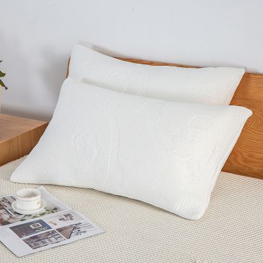SILVER ION TREATMENT JACQUARD PILLOW PROTECTOR