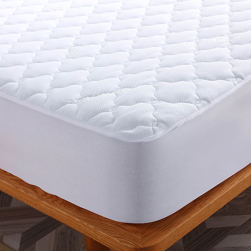 ZC24003 Luxury Soft Coolmax Jacquard Quilted Mattress Pad Fitted