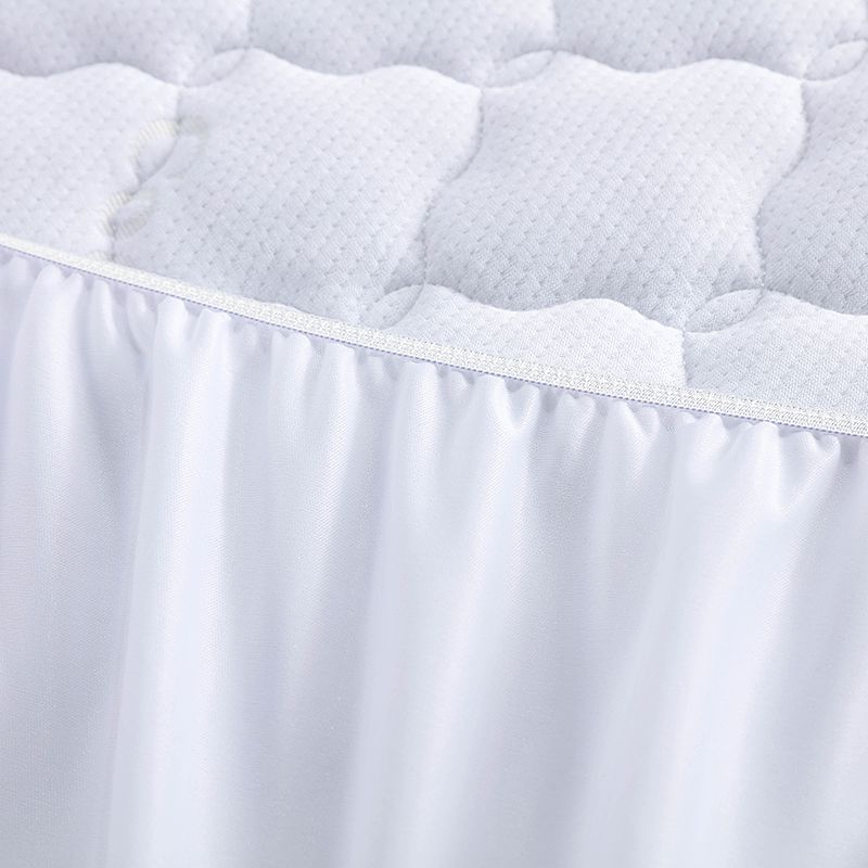 ZC24003 Luxury Soft Coolmax Jacquard Quilted Mattress Pad Fitted