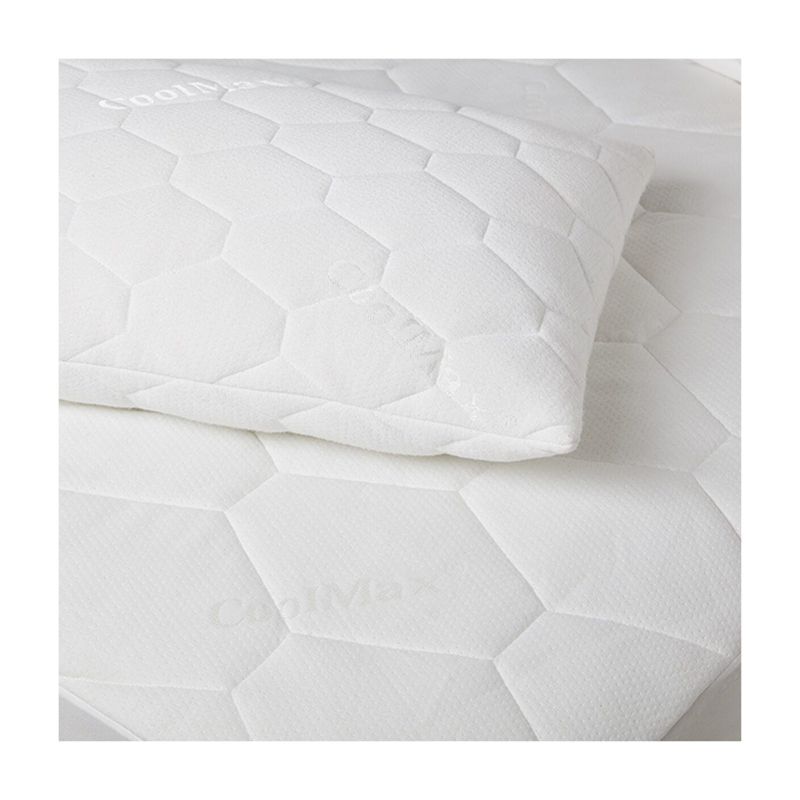 ZC24003 Luxury Soft Coolmax Jacquard Quilted Mattress Pad Fitted