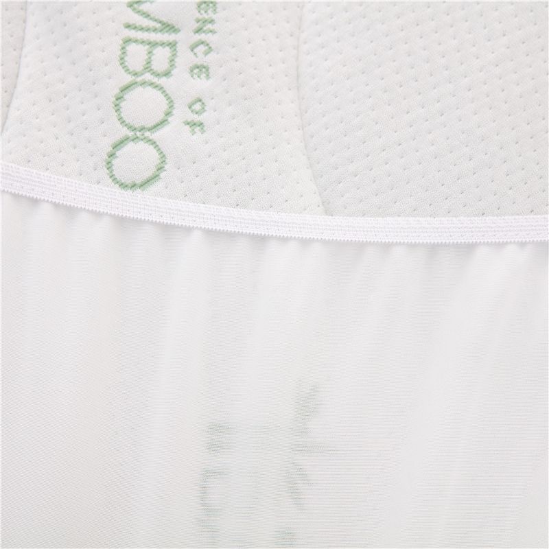 ZC24024 Natural Anti-Bacterial Breathable Soft Bamboo Quilted Mattress Protector