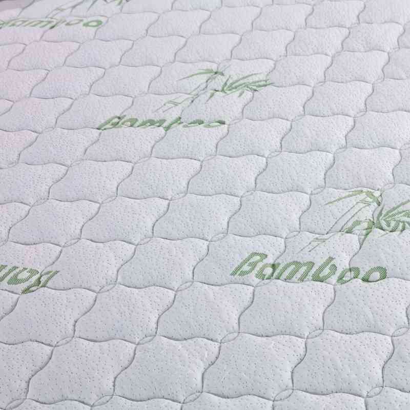 ZC24028 Natural Anti Bacterial Bamboo Anti Dust Mite Anti Allergy Quilted Mattress Pad Cover