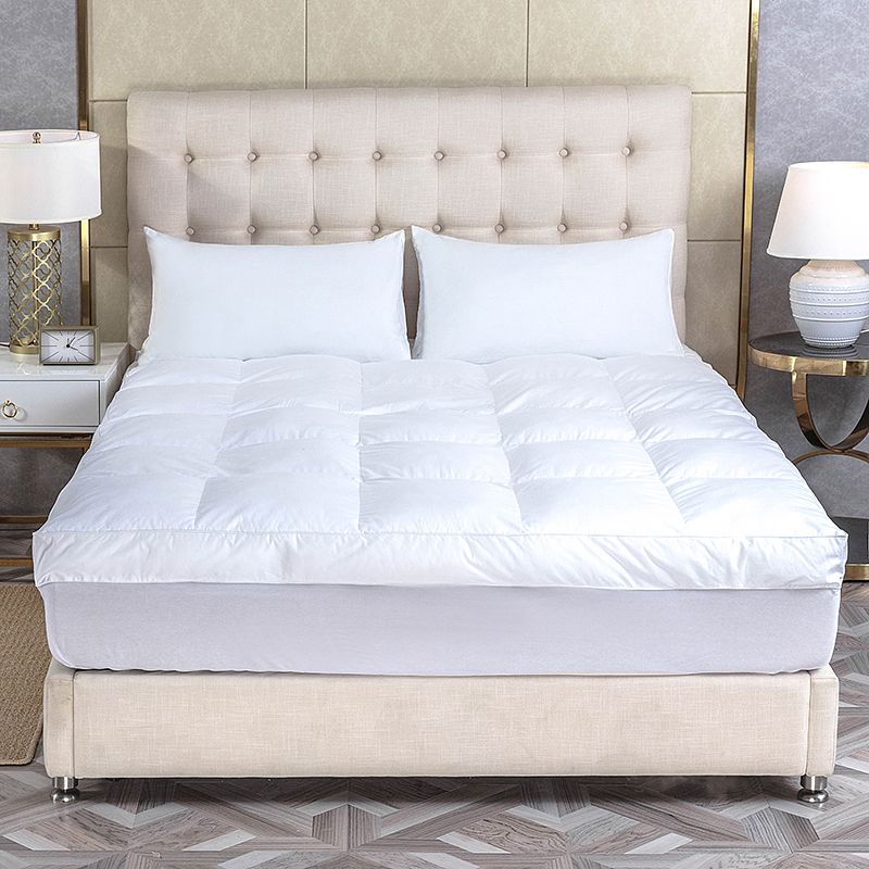 ZC24038 50OZ Microfiber Filling 300Tc Down Proof Luxury Mattress Pad Fitted