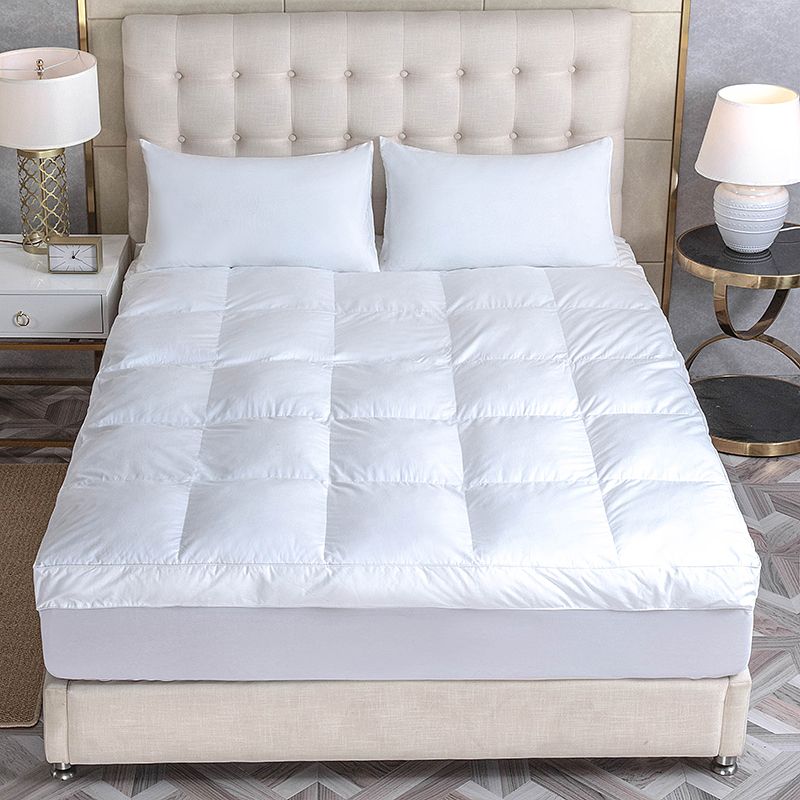 ZC24038 50OZ Microfiber Filling 300Tc Down Proof Luxury Mattress Pad Fitted