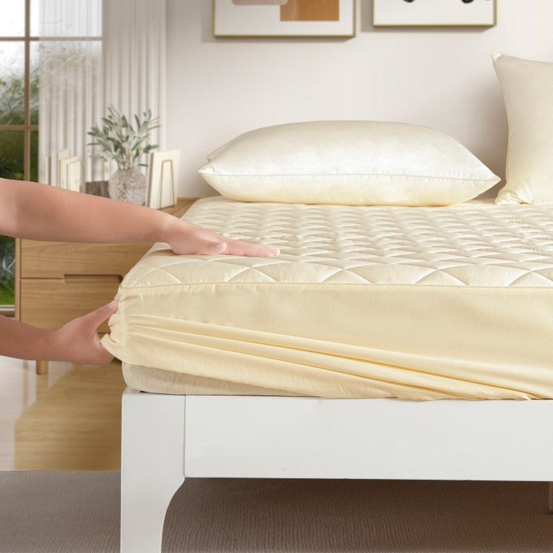 ZC25072 New Design Peach Skin Ultra Soft Quilted Mattress Pad/ Protector