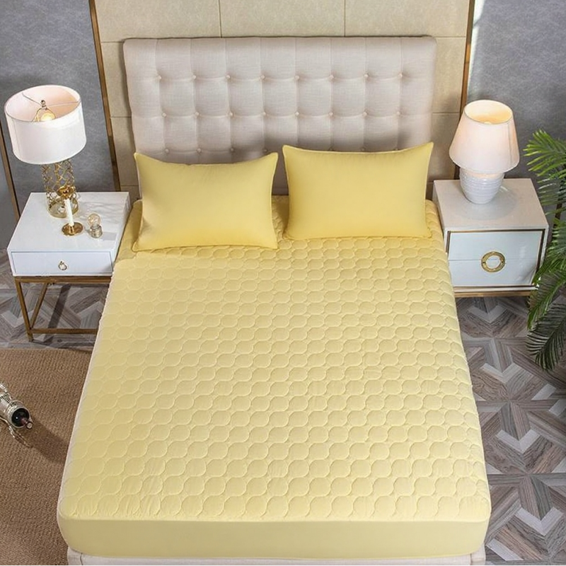 ZC25074 Premium Mattress Cover Anti Bacterial Bamboo Fabric Breathable Mattress Protector