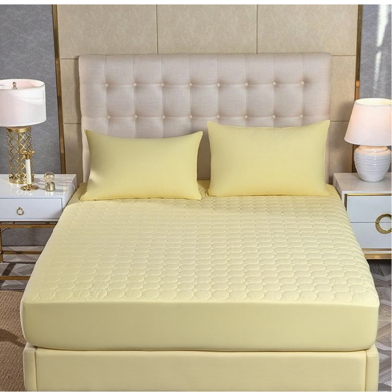 ZC25074 Premium Mattress Cover Anti Bacterial Bamboo Fabric Breathable Mattress Protector