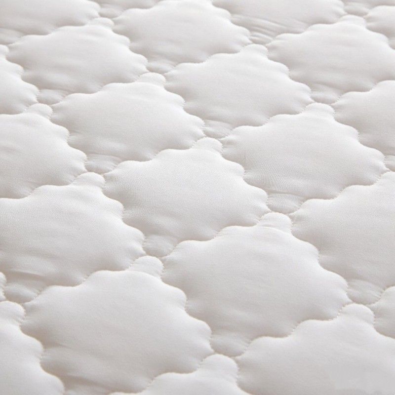 ZC25075 Promotional Popular White Mattress Cover Anti Bacterial Bamboo Fabric Breathable Mattress Pad