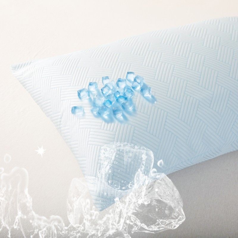 ZC25078 Middle PE Cooling Jacquard Breathable Zipper Pillow Protector Cover
