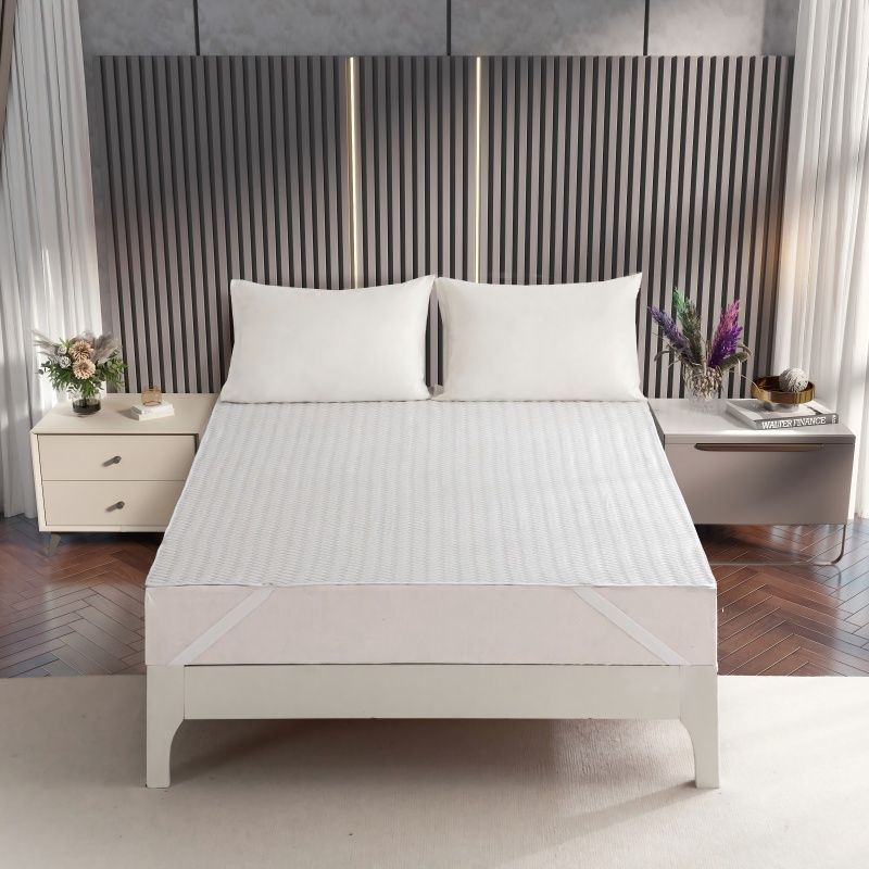 ZC25079 Middle PE Cooling Jacquard Waterproof Mattress Topper