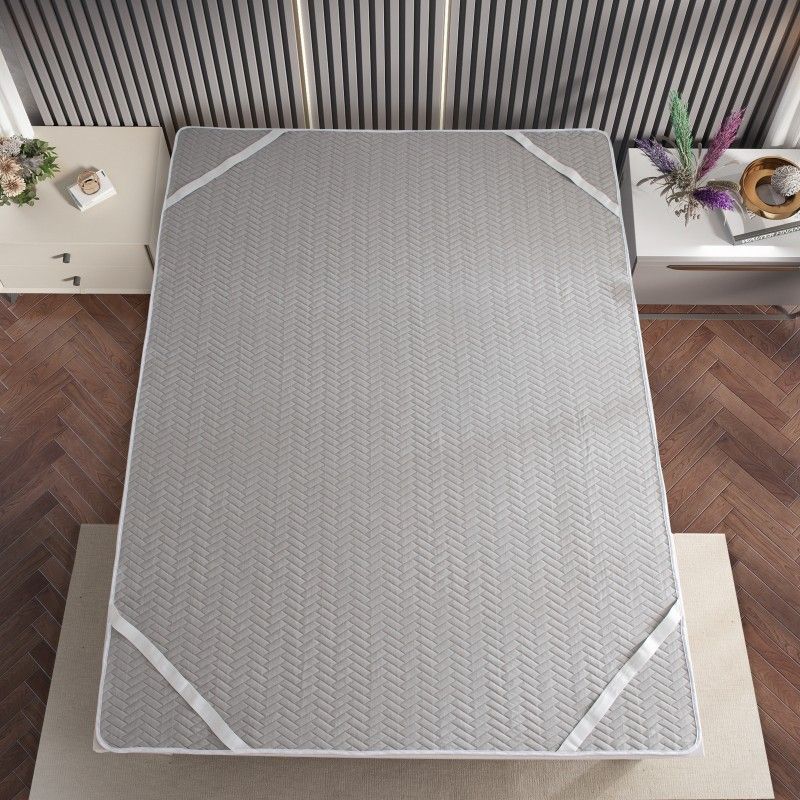 ZC25079 Middle PE Cooling Jacquard Waterproof Mattress Topper