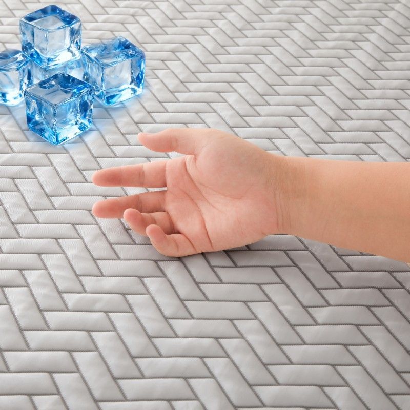 ZC25079 Middle PE Cooling Jacquard Waterproof Mattress Topper