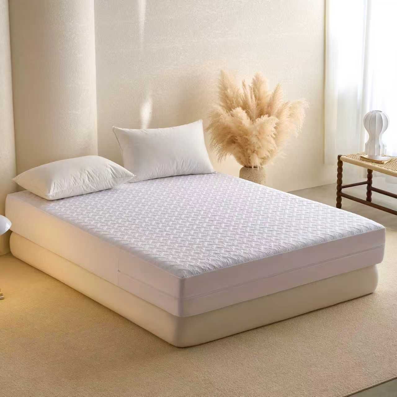 ZC25080 New Design Ultrasonic Microfiber Quilted Waterproof Mattress Encasement