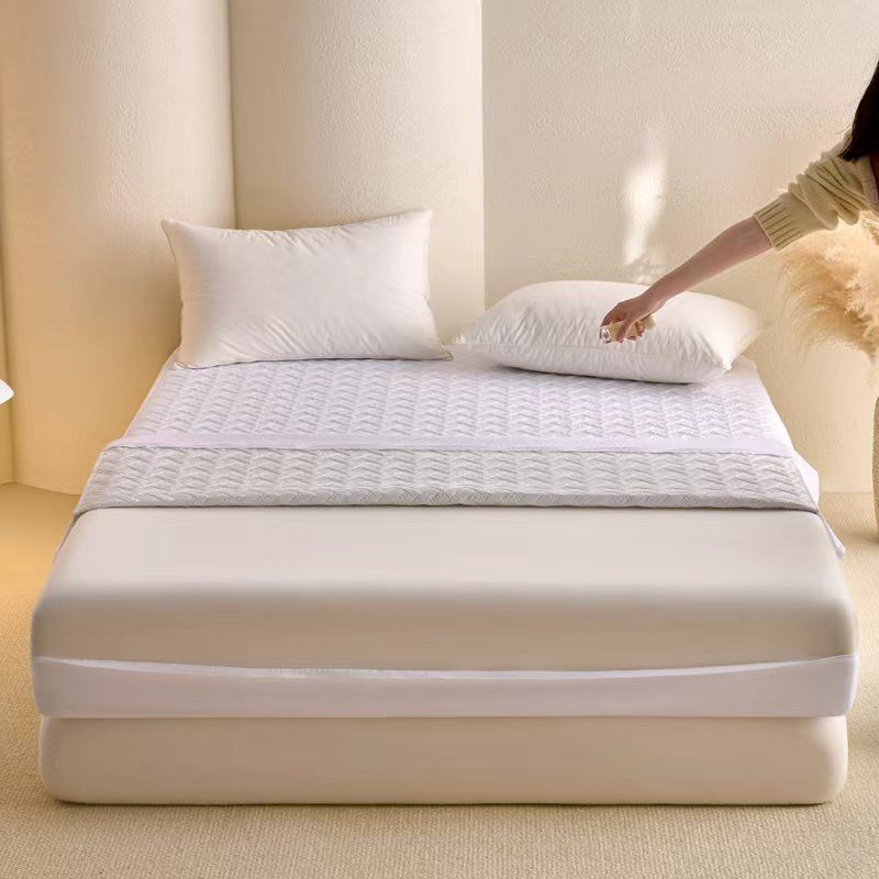 ZC25080 New Design Ultrasonic Microfiber Quilted Waterproof Mattress Encasement