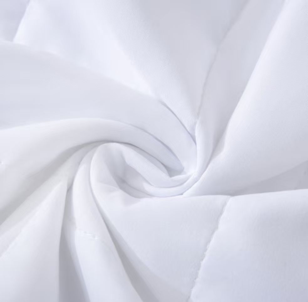 ZC25081 Quilted White Super Soft Bed Skirt
