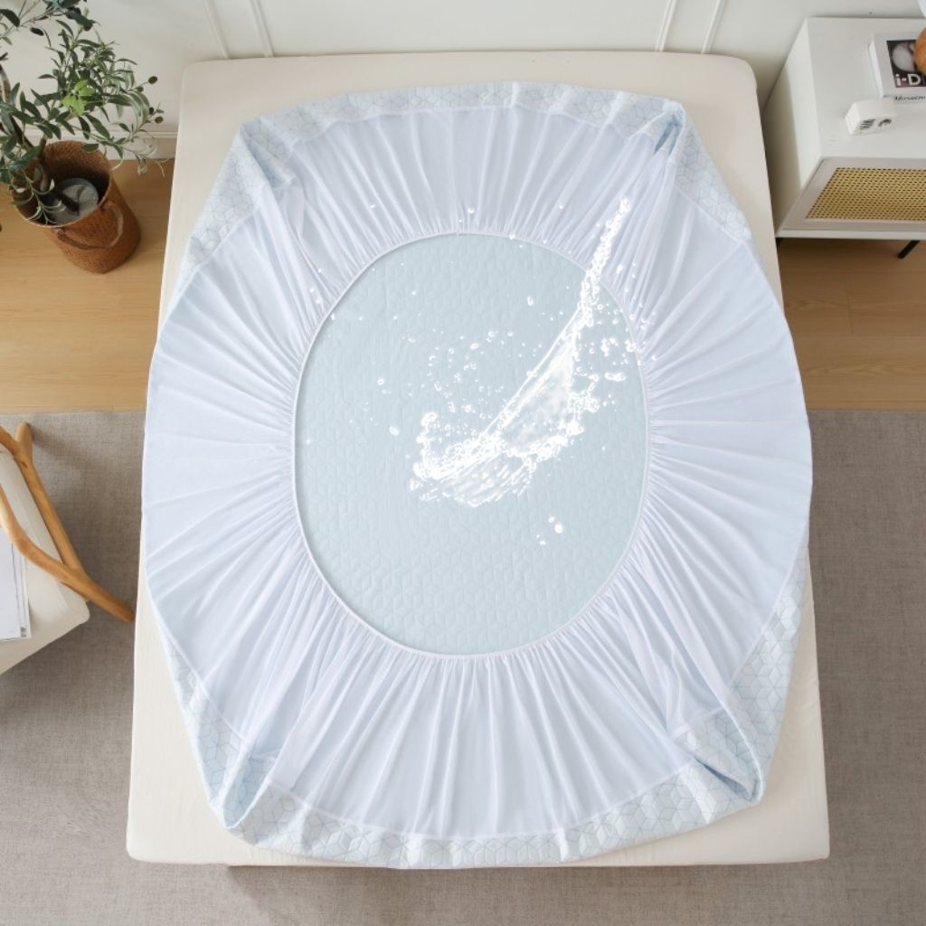 ZC25085 Middle PE Cooling Jacquard Waterproof Mattress Protector