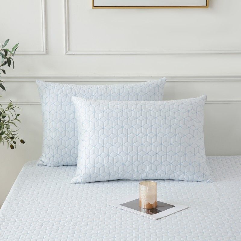 ZC25086 PE Cooling Jacquard Waterproof Pillow Protector with Zipper