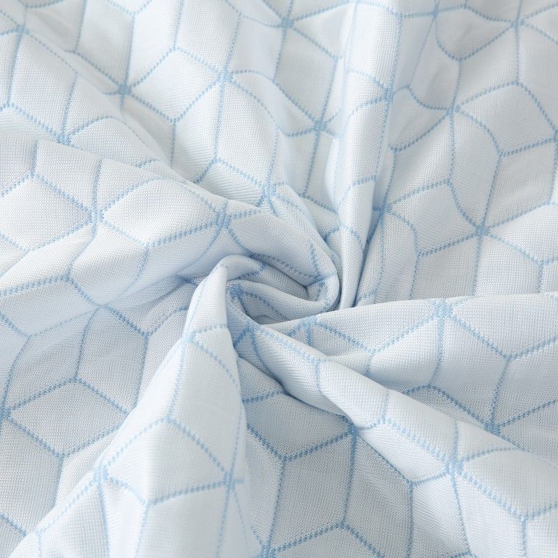 ZC25086 PE Cooling Jacquard Waterproof Pillow Protector with Zipper
