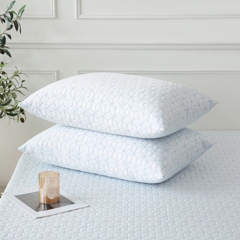 ZC25086 PE Cooling Jacquard Waterproof Pillow Protector with Zipper