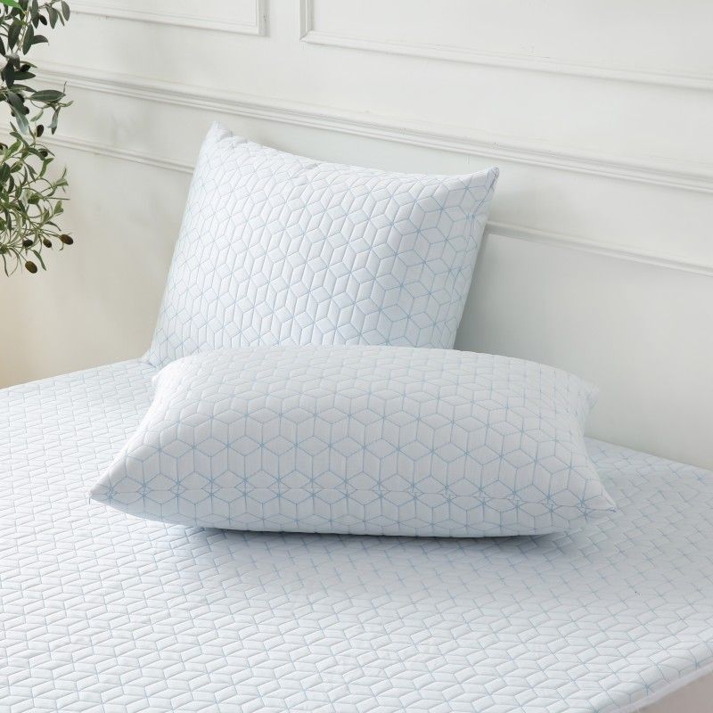 ZC25086 PE Cooling Jacquard Waterproof Pillow Protector with Zipper
