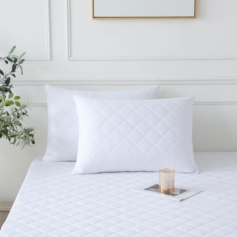 ZC25088 Hotel Promotional Zipper Pinsonic Quilted Waterproof Pillow Protector Pillow Cover
