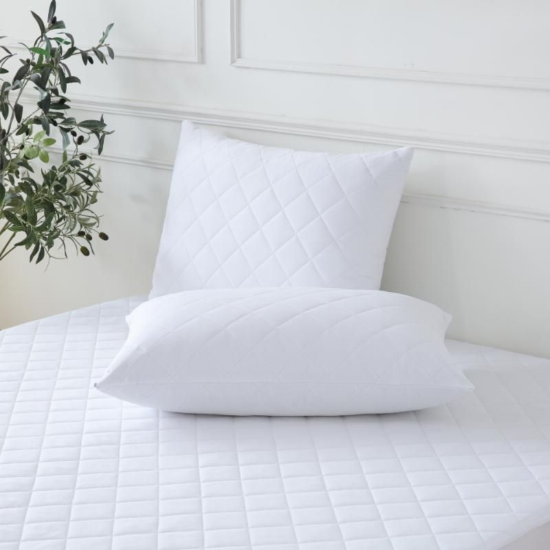 ZC25088 Hotel Promotional Zipper Pinsonic Quilted Waterproof Pillow Protector Pillow Cover
