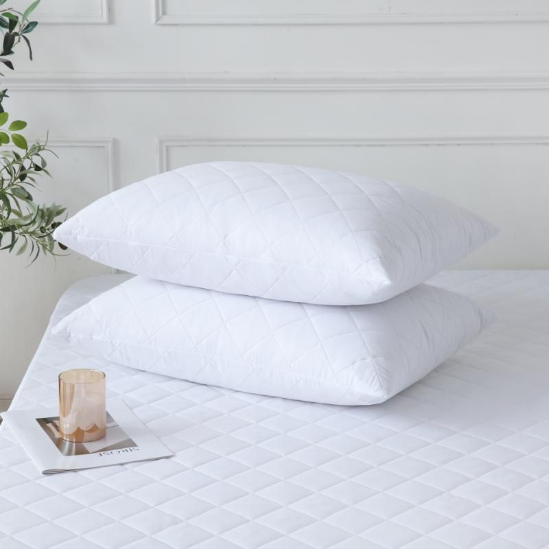 ZC25088 Hotel Promotional Zipper Pinsonic Quilted Waterproof Pillow Protector Pillow Cover