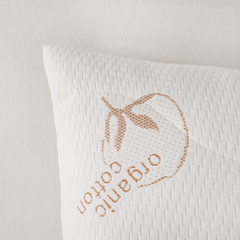 ZC26090 Zipper Ultra-Soft, High-Resilience, Skin-friendly Organic Cotton Quilted Pillow Protector