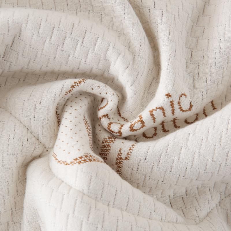ZC26089 Ultra-Soft, High-Resilience, Skin-friendly Organic Cotton Quilted Mattress Pad