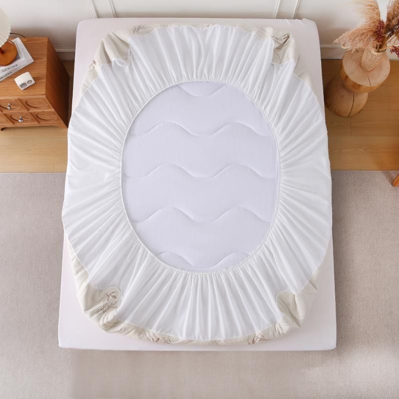 ZC26089 Ultra-Soft, High-Resilience, Skin-friendly Organic Cotton Quilted Mattress Pad