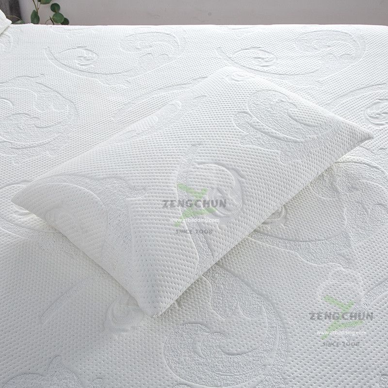 Zinc ion infused jacquard waterproof mattress protector