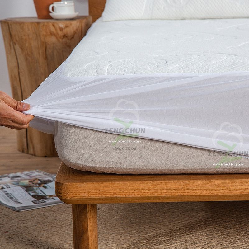 Zinc ion infused jacquard waterproof mattress protector